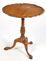 Lot 1306 - A Georgian style mahogany tip-up-top...