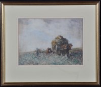 Lot 229 - David Thomas Robertson (1879-1952) A hay cart...