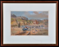 Lot 322 - Walter Holmes (1936-) Summer holiday makers...