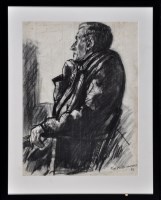 Lot 331 - Tom McGuinness (1926-2006) ''Seated Man, Tweed...