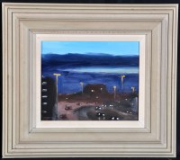 Lot 356 - Liam Spencer (b.1964) Motorway night scene,...