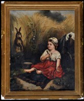 Lot 384 - 19th Century British School ''Alice with a...