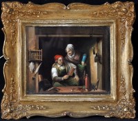 Lot 385 - 19th Century Dutch School A cobbler and his...