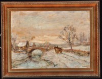 Lot 405 - John Falconar Slater (1857-1937) A winter...