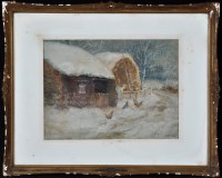 Lot 407 - John Falconar Slater (1857-1937) A winter...