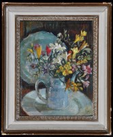 Lot 444 - Grace Tucker (fl.1937-1940) ''Fresias in a...