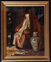 Lot 447 - 19th Century British School Interior scene...