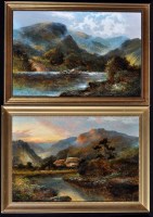 Lot 463 - Henry Cooper (fl.1910-1925) A lakeland view,...