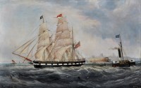 Lot 487 - John Scott (1802-1885) The barque Emilia and...