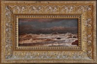 Lot 488 - Duncan Fraser McLea (1841-1916) Waves breaking...