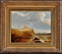 Lot 493 - J*** Wilson (19th Century) Dunstanburgh Castle...