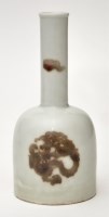 Lot 573 - Chinese underglaze red mallet-shaped vase, the...