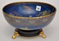 Lot 718 - Carlton ware blue ground chinoiserie bowl and...