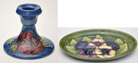 Lot 723 - Moorcroft 'Pansy' pattern oval tray,...