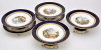 Lot 757 - Eighteen-piece bone china dessert service,...