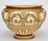 Lot 772 - Royal Worcester 'Blush Ivory' jardiniere, the...