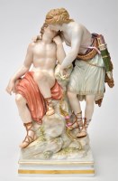 Lot 782 - Meissen group of Diana and Endymion, after...