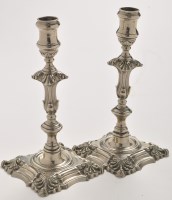 Lot 800 - A pair of 18th Century white metal...