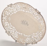 Lot 817 - A George VI cake stand, by Viners, Sheffield...