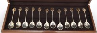 Lot 832 - An Elizabeth II set of twelve RSPB spoons, by...