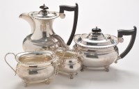 Lot 835 - A George V four piece tea service, by Robert...