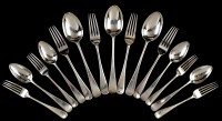 Lot 840 - A George V flatware service, by Brook & Son,...