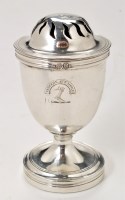 Lot 846 - A George III silver pepperette, by N.H.,...