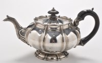 Lot 850 - A George IV teapot, by W.E., possibly William...