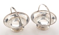 Lot 855 - A pair of Edwardian baskets, by William Neale,...