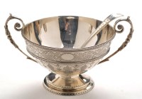 Lot 859 - A Victorian two-handled sugar bowl and...