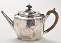 Lot 860 - A George III teapot, by George Smith II and...