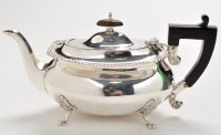 Lot 878 - An Edwardian bachelor's teapot, by W.G. Keight,...