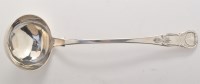 Lot 881 - A William IV soup ladle, by James McKay,...