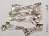 Lot 885 - Six Victorian dessert forks, by Charles Boyton,...