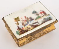 Lot 899 - A gilt, porcelain and tooled tortoiseshell...