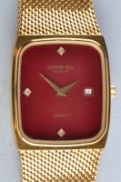 Lot 917 - Raymond Weil: a ladies 18k gold plated quartz...