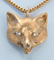 Lot 982 - A limited edition 9ct yellow gold fox pattern...