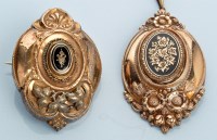 Lot 999 - A silver gilt 19th Century pendant and near...