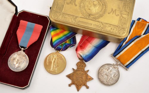 Lot 1046 - Three WWI General Service Medals, awarded to...