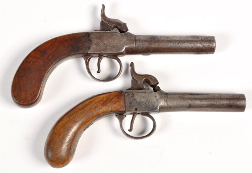 Lot 1075 - An early 19th Century percussion pistol, with...
