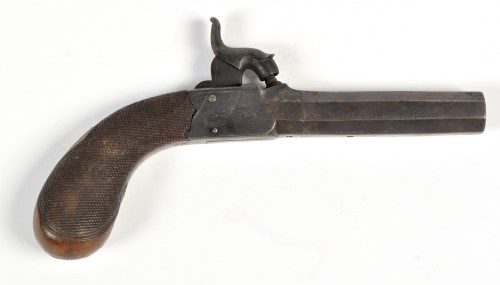 Lot 1078 - An early 19th Century percussion pistol, the...