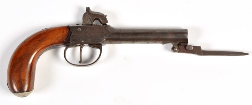 Lot 1081 - An early 19th Century percussion pistol, by...
