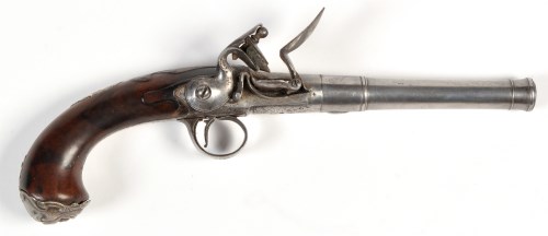 Lot 1083 - A late 18th Century flintlock pistol, by T....