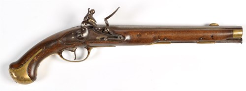 Lot 1084 - An 18th Century flintlock pistol, the 13 bore...