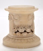 Lot 1173 - An early 20th Century carved alabaster...