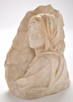 Lot 1207 - An early 20th Century carved alabaster model...