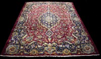 Lot 1217 - A Mahal carpet, the central oval floral...