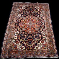Lot 1234 - A Mahal rug, with full floral decoration and...