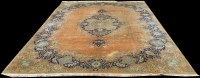Lot 1237 - A Kerman carpet, with floral central medallion...