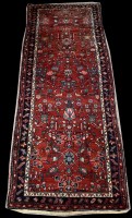Lot 1246 - A Sarough-Mahal runner, decorated with floral...